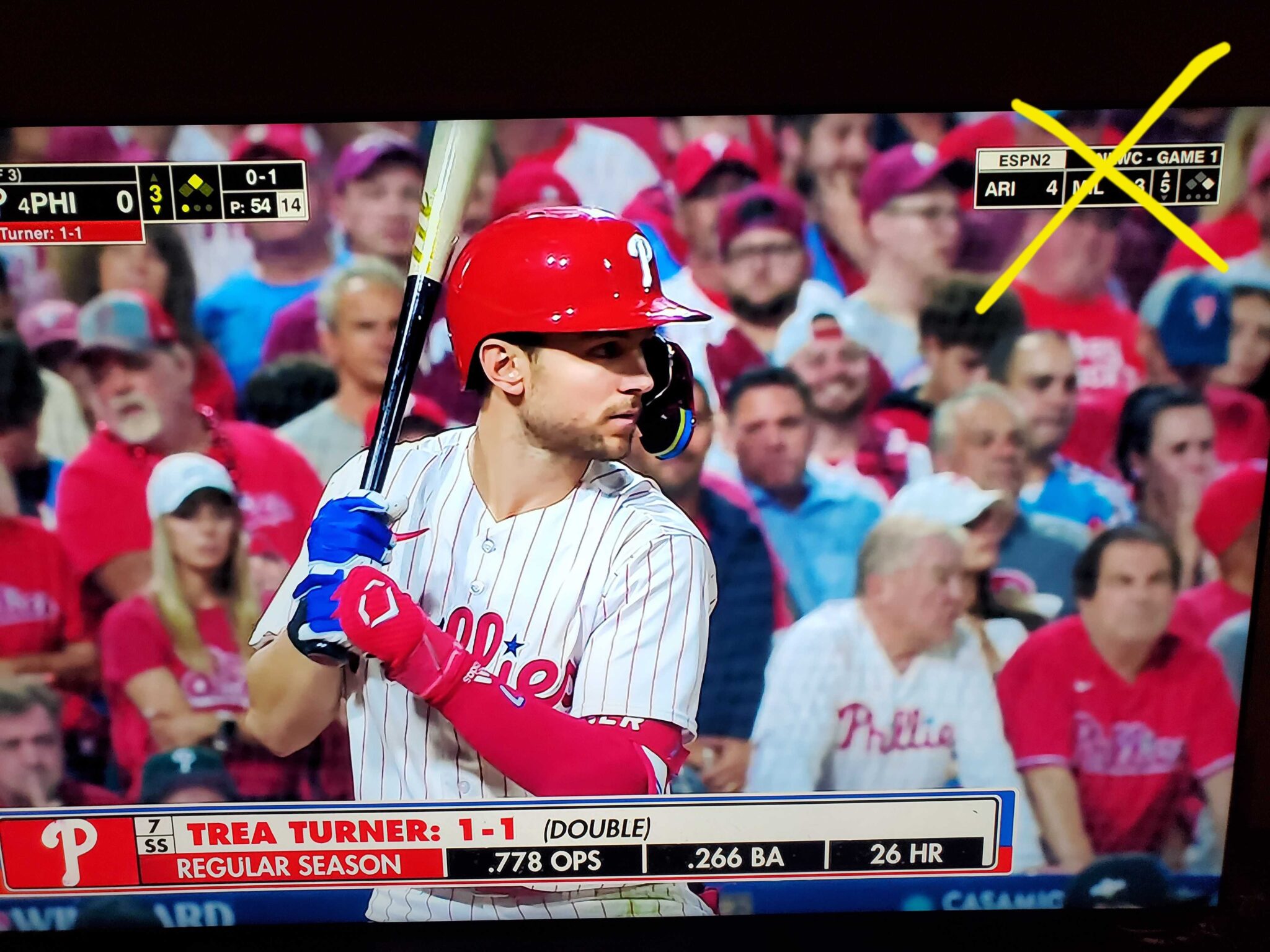Opinion: Remove the D Backs and Brewers Score Bug, We're Watching the Phillies Game