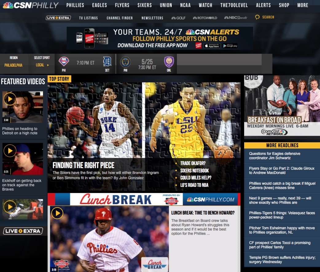 Let's Talk About CSN's Awful New Web Design - Crossing Broad