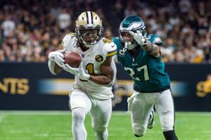 Alvin Kamara and Malcolm Jenkins