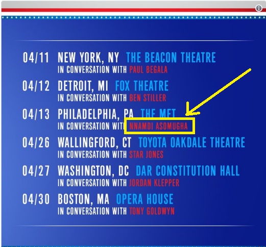 Bill and Hillary Clinton will be in Philly this month with Nnamdi Asomugha