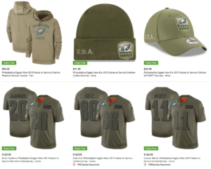 eagles salute to service