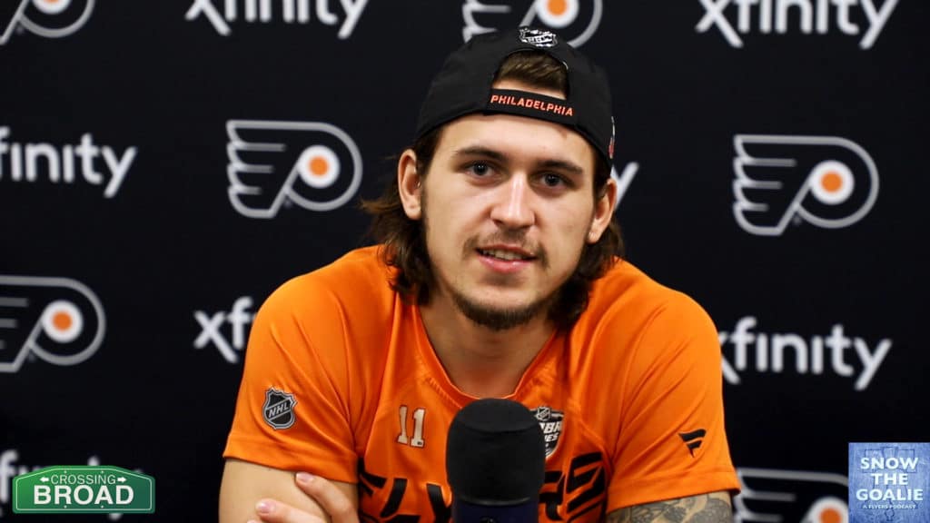 Travis Konecny Snow The Goalie