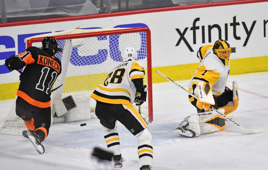 Flyers Penguins Konecny