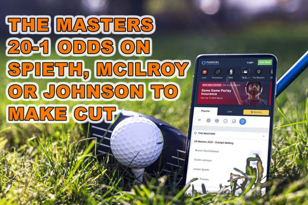 fanduel sportsbook 20-1 odds masters promo