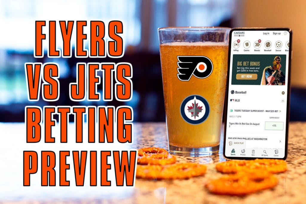 Flyers vs. Jets betting