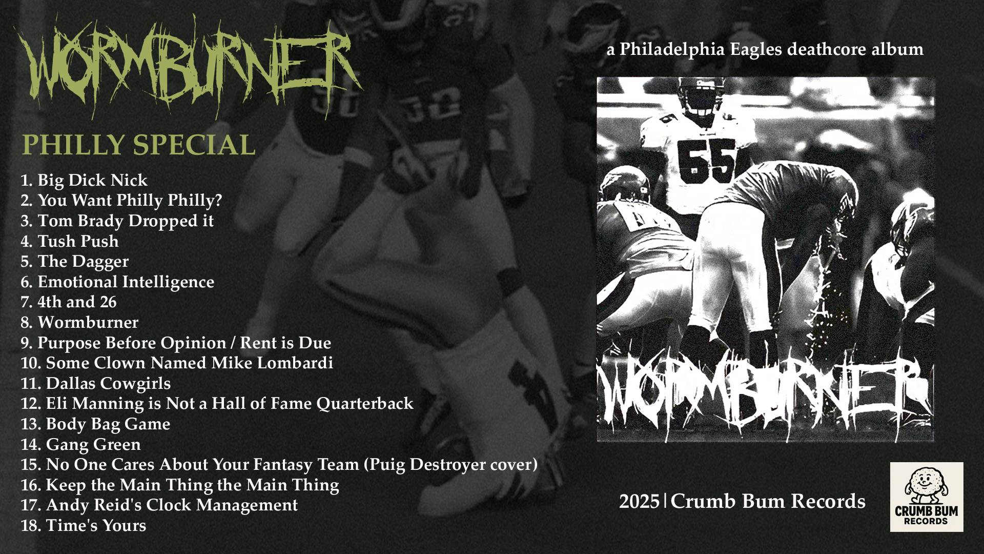 WORMBURNER is the First Philadelphia Eagles Deathcore Album