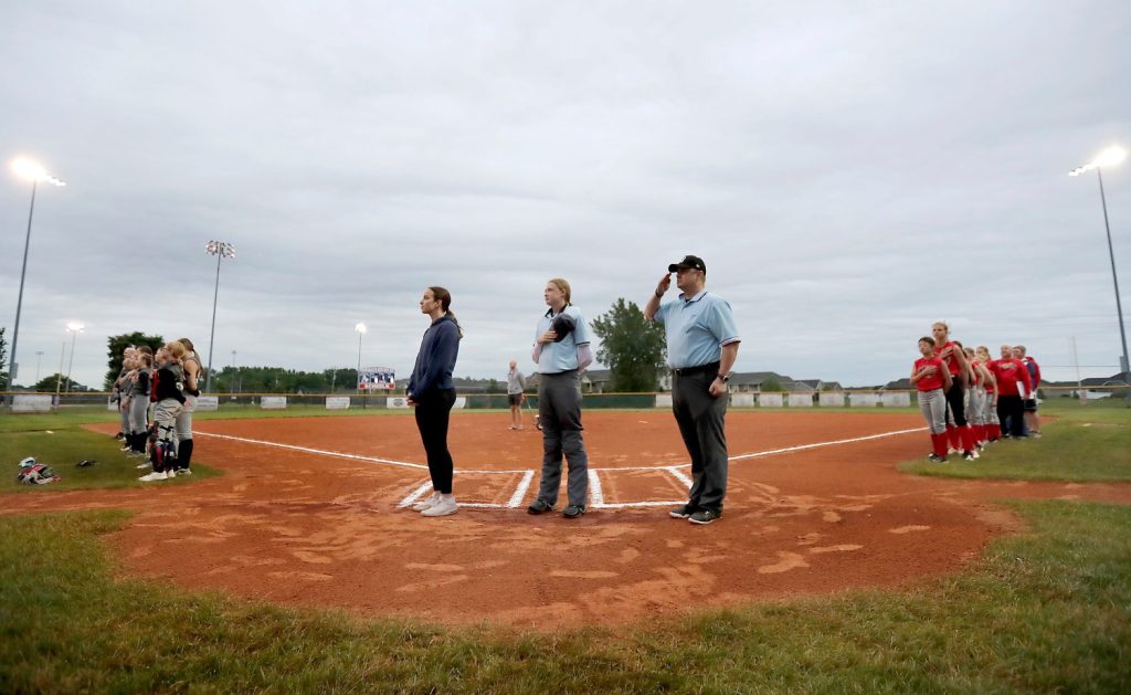 Play It Again Sports against JD's Drive In during the Appleton Little League City Championship softball game Wednesday, June 25, 2025, at Scheels USA Youth Sports Complex in Appleton, Wisconsin. Play It Again Sports defeated JD’s Drive 5-3. Wm. Glasheen USA TODAY NETWORK-Wisconsin