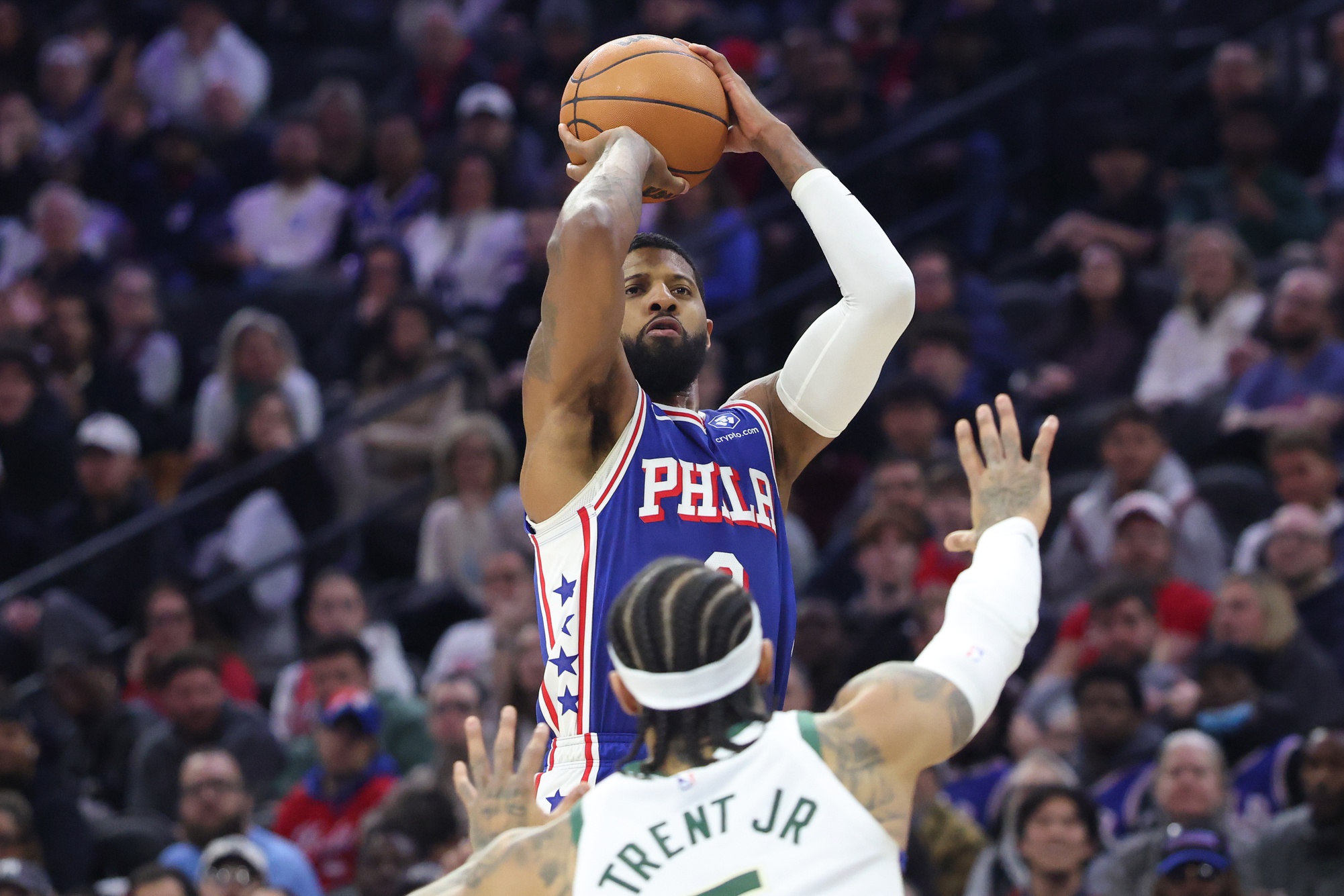 Paul George Tied the Sixers Record for Most Threes in a Single Game -  Crossing Broad
