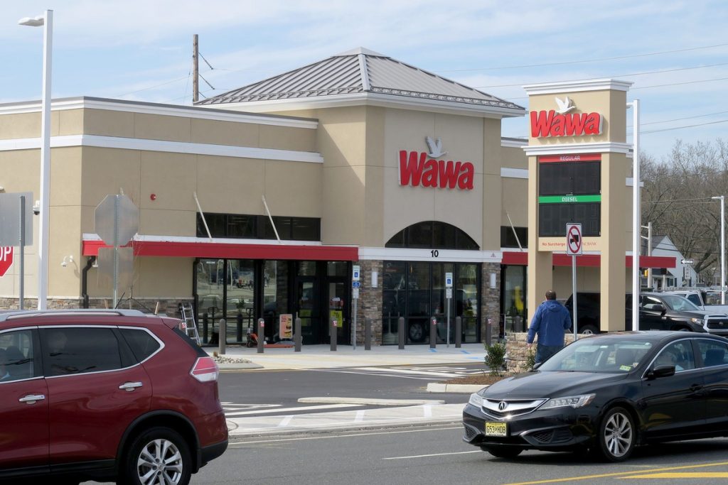 The newest Wawa in Brick on Lanes Mill Road, shown Monday, April 3, 2023, is scheduled to open Thursday, April 6.