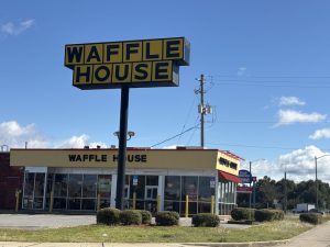 Waffle House at 3300 West Park Place in Pensacola has been converted into a delivery only location, eliminating sit-down service.