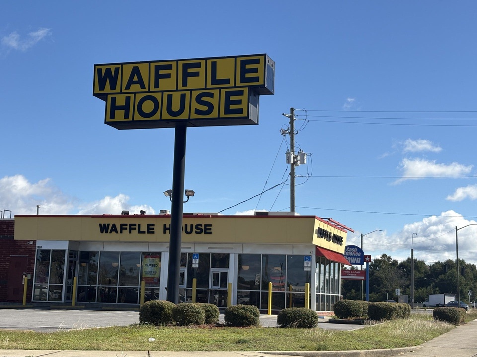 Waffle House at 3300 West Park Place in Pensacola has been converted into a delivery only location, eliminating sit-down service.
