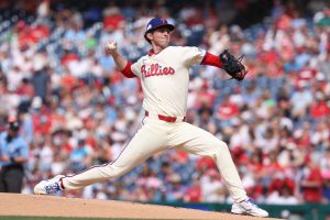 Jun 6, 2026; Philadelphia, Pennsylvania, USA; Philadelphia Phillies pitcher Andrew Painter (24) throws a pitch against the Chicago White Sox during the first inning at Citizens Bank Park.