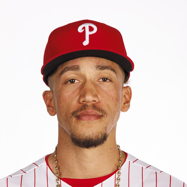 Feb 19, 2026; Clearwater, FL, USA; Philadelphia Phillies pitcher Alex McFarlane (71) poses for media day.