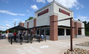 People line up outside the new Chipotle on East Dixon Boulevard in Shelby prior to their Grand Opening Tuesday morning, June 23, 2026.