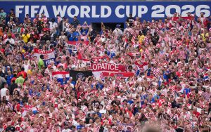June 27, 2026; Philadelphia, Pennsylvania, U.S.; Croatia fans inside the stadium before the match.
