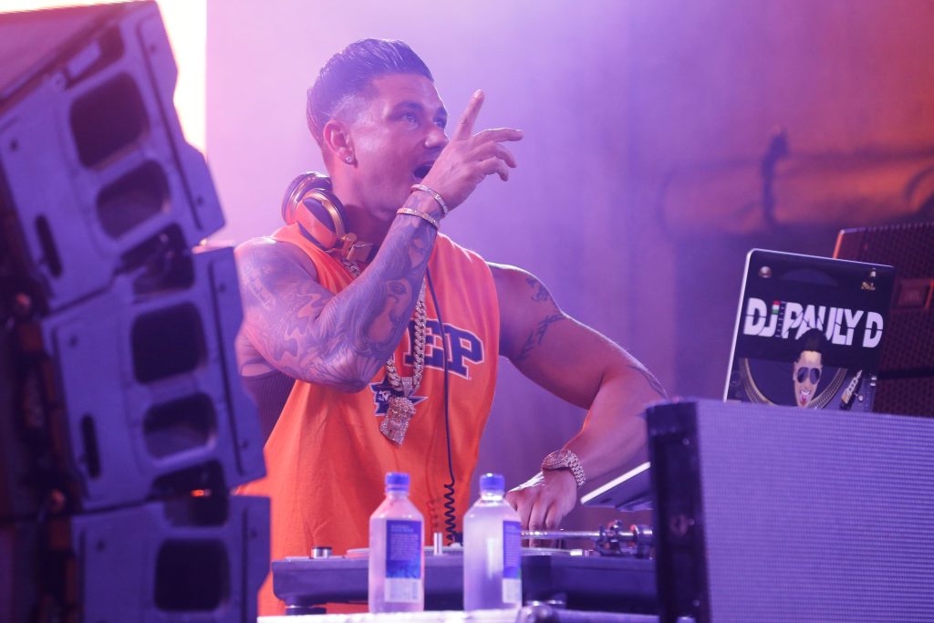 DJ Pauly D came and brought the Jersey Shore beat with him to MinerPalooza 2018 Friday night at the Sun Bowl. Photo Aug 31 10 11 34 Pm
