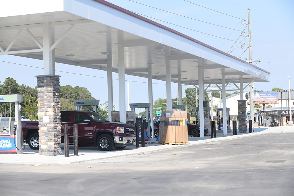 Construction continues on a new Royal Farms gas station being built at 2811 Ocean Highway West in Shallotte.