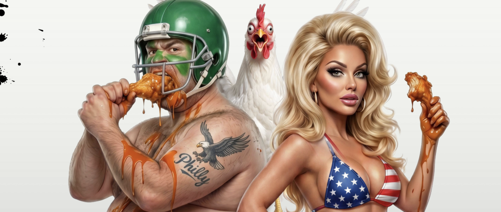 from the official poster of No One Died: The Wing Bowl Story
