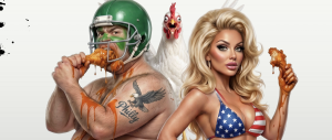 from the official poster of No One Died: The Wing Bowl Story
