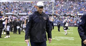 Sep 20, 2026; Chicago, Illinois, USA; Chicago Bears head coach Ben Johnson leaves the field after a game against the Minnesota Vikings at Soldier Field.