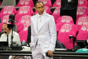 Jun 3, 2026; San Antonio, Texas, USA; NBA analyst for ESPN,Stephen A. Smith before game one of the 2026 NBA Finals at Frost Bank Center.