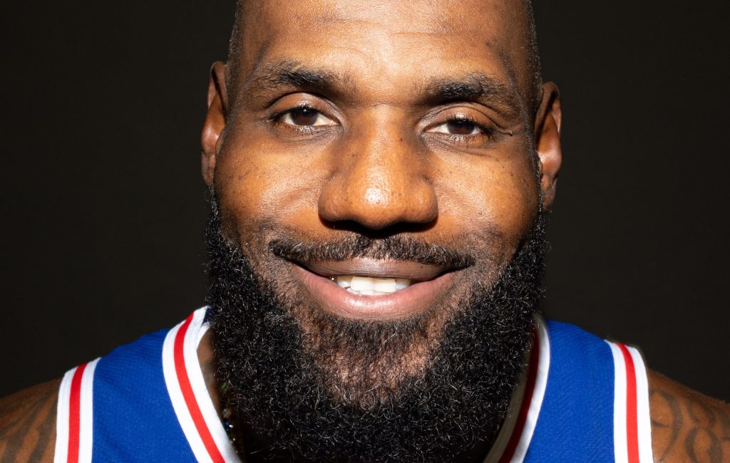 Sep 28, 2026; Camden, NJ, USA; Philadelphia 76ers LeBron James poses for a photo during media day.