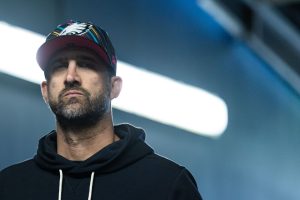 Oct 18, 2026; Philadelphia, Pennsylvania, USA; Philadelphia Eagles head coach Nick Sirianni in the tunnel before a game against the Carolina Panthers at Lincoln Financial Field.