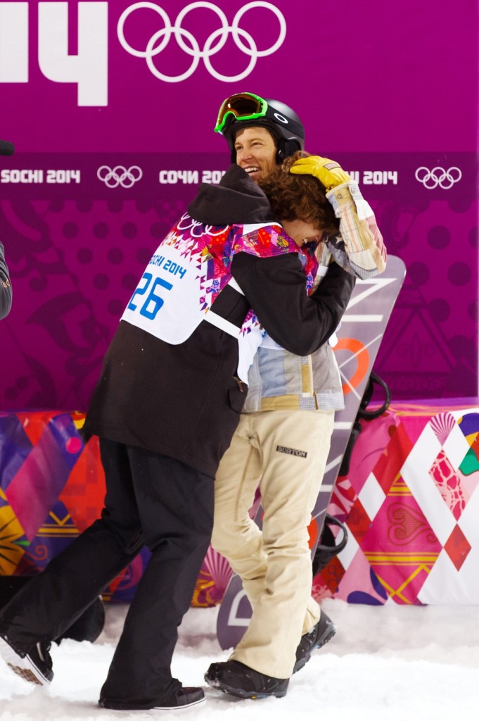 Evil Shaun White congratulates the winner-- Guy Rhodes-USA TODAY Sports