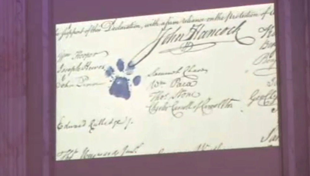 Looks like Franklin put his own JH on the DOI