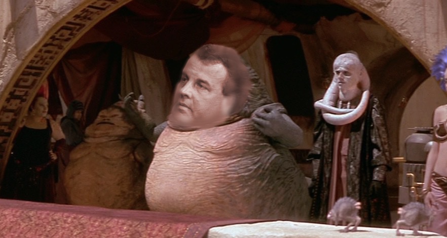 Pictured: Chris Christie takes in a 2010 Giants game