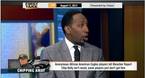 Stephen A. Smith Doubles Down on “Chip is Uncomfortable with Black Players” Story