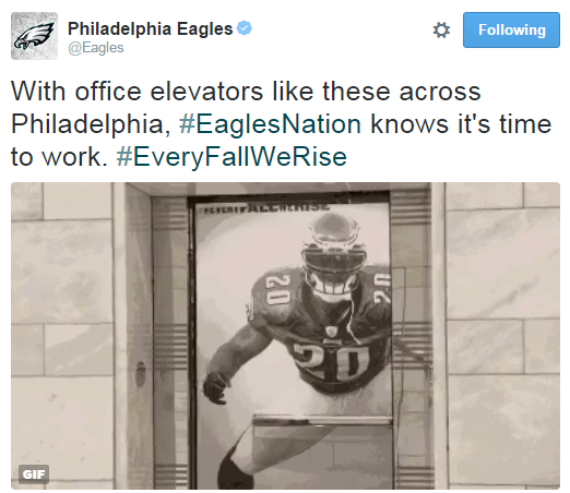Brian Dawkins is Taking Over Elevators Across the City