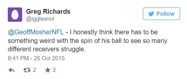 Greg Richards Tweet 10-25-2015