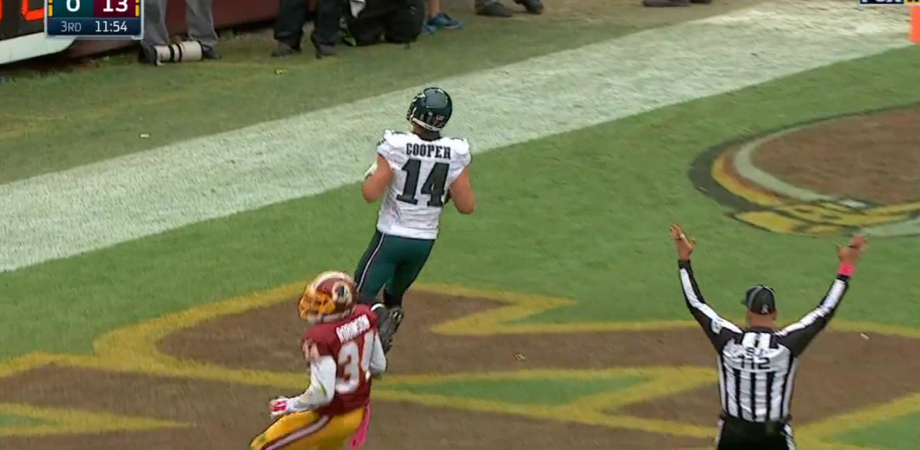 Surprise! Riley Cooper is having a good game