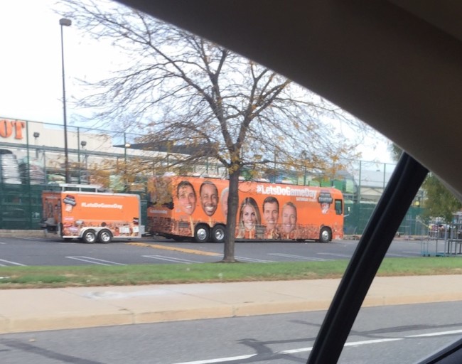 The Home Depot College GameDay Bus Is Literally Parked at Home Depot