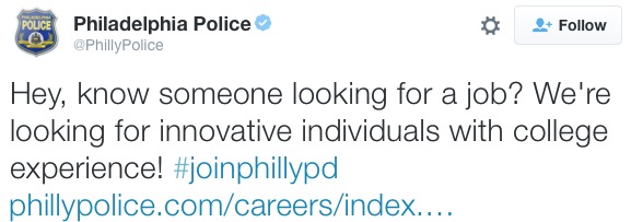 The Philadelphia Police Department Put Out This Absolutely Savage Tweet This Morning