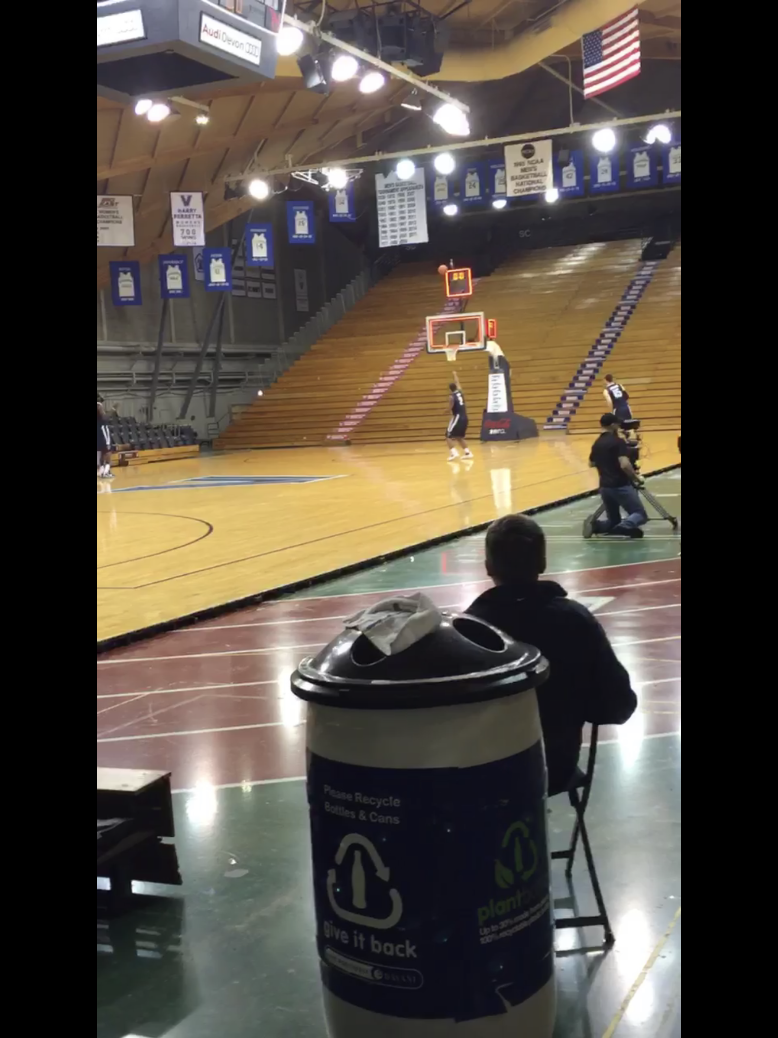 Kris Jenkins and Ryan Arcidiacono Recreating The Game-Winning Shot Is One The Coolest Things Ever