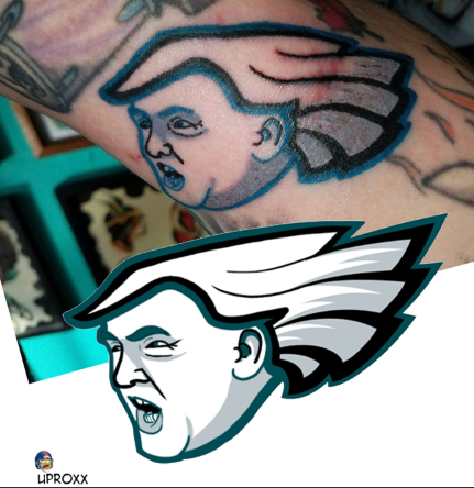 eagles trump tattoo