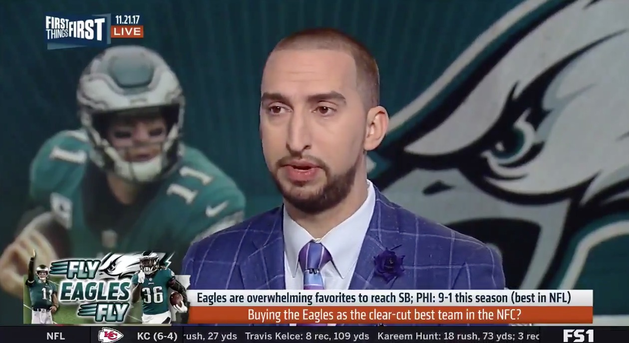 Nick Wright Continues To Pound His Eagles Hate Drum