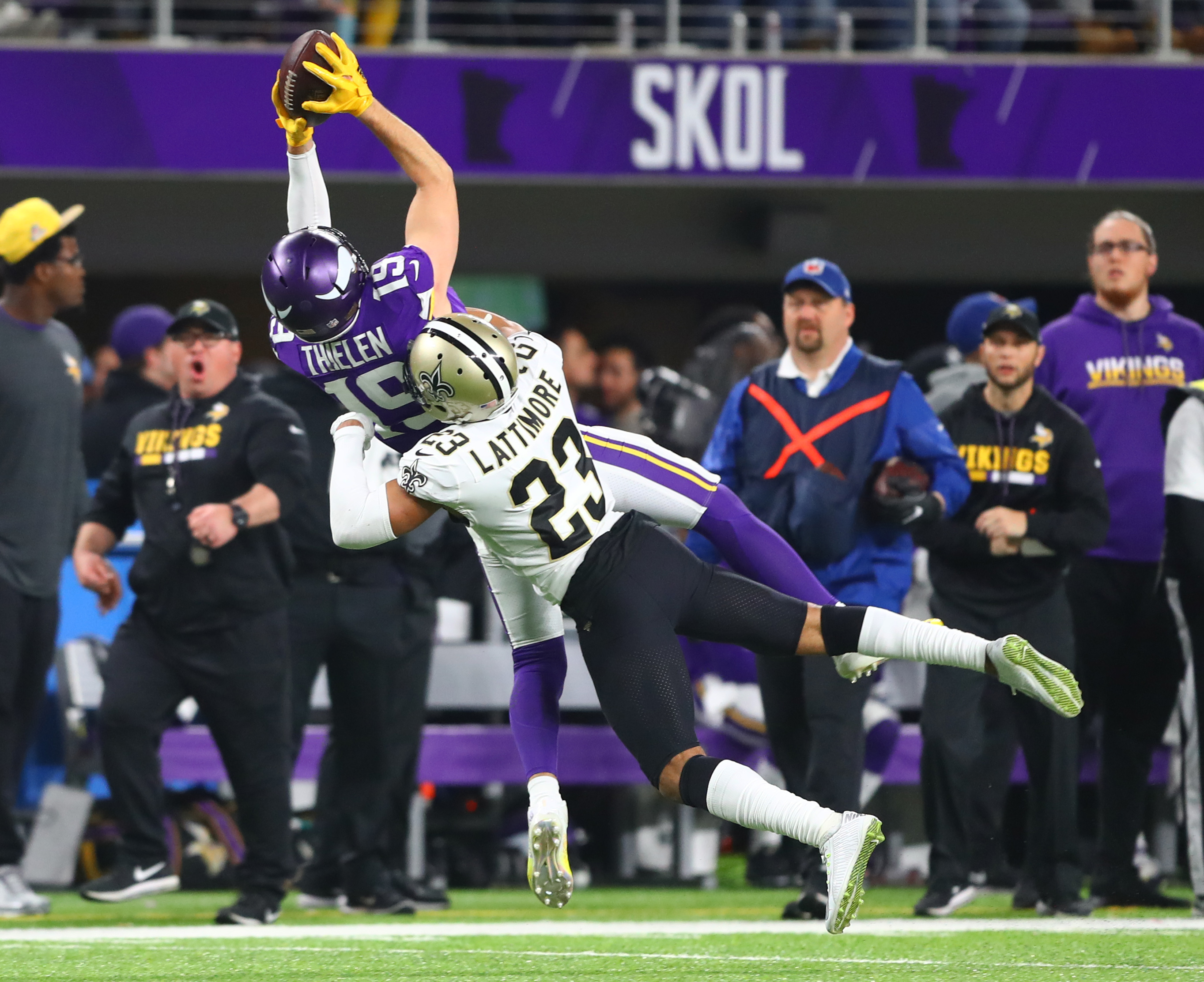 Adam Thielen Didn’t Practice on Wednesday