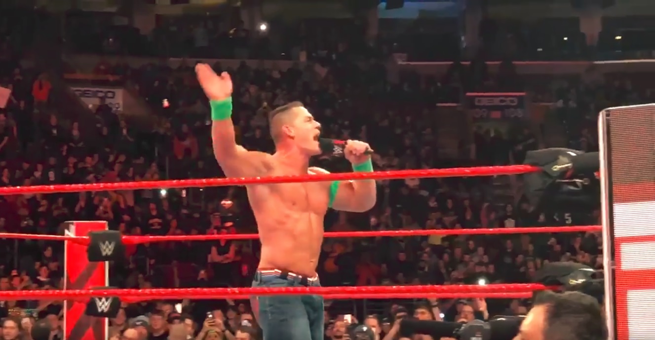 John Cena, Patriots Fan, Leads an Eagles Cheer