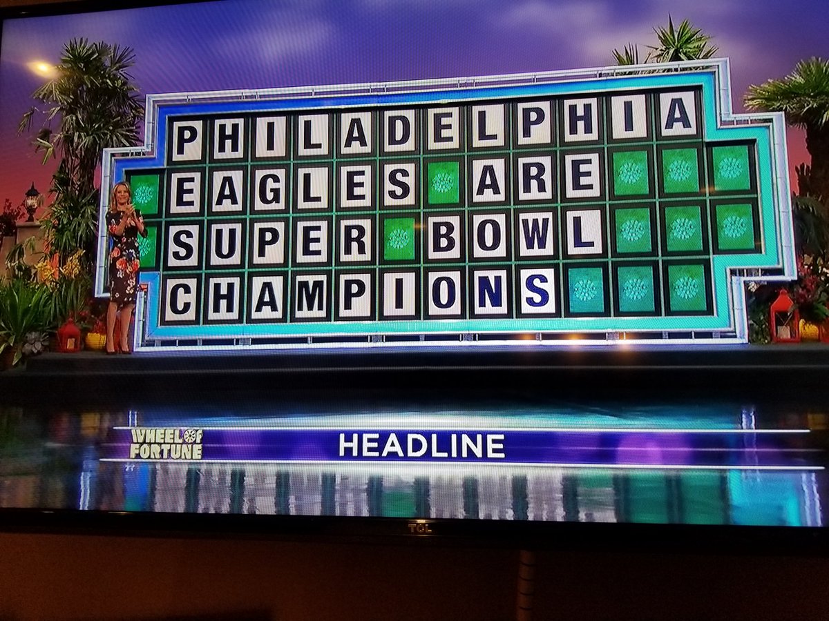 The Eagles’ Super Bowl Victory Made it on to Wheel of Fortune