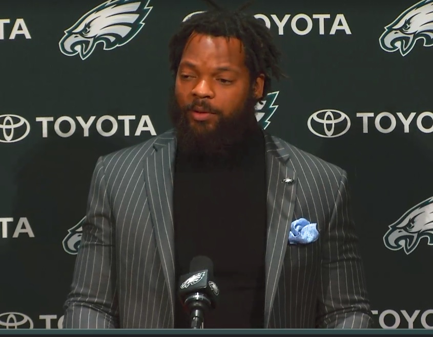 “I Know Eli Manning is Probably Watching This” – Michael Bennett Introduced in Philly