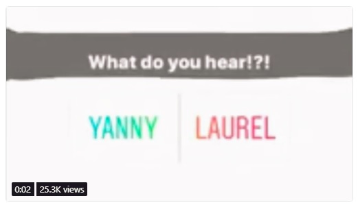 Yanny or Laurel?