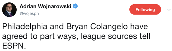Bryan Colangelo Is Out