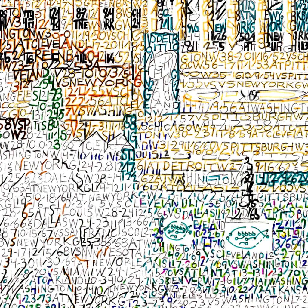 parade word art up close