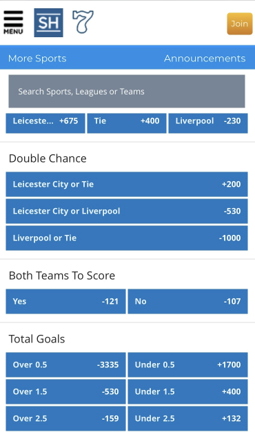 leicester liverpool betting