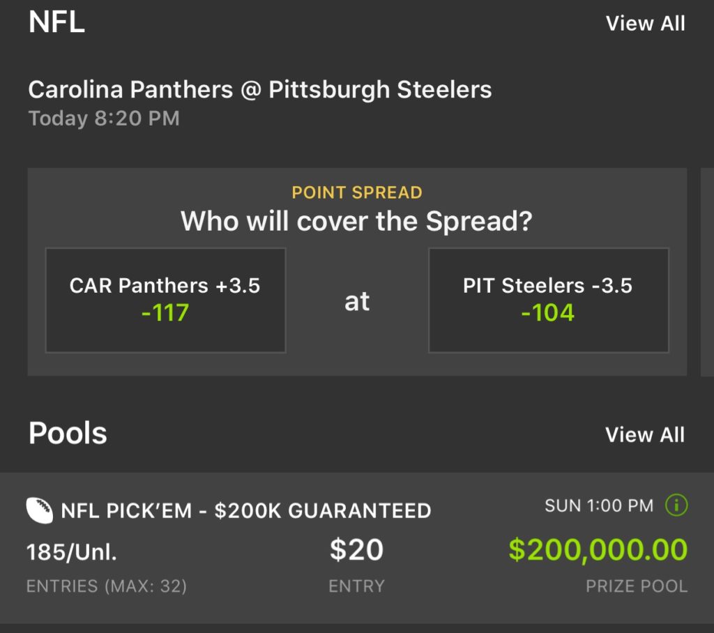 draftkings pools