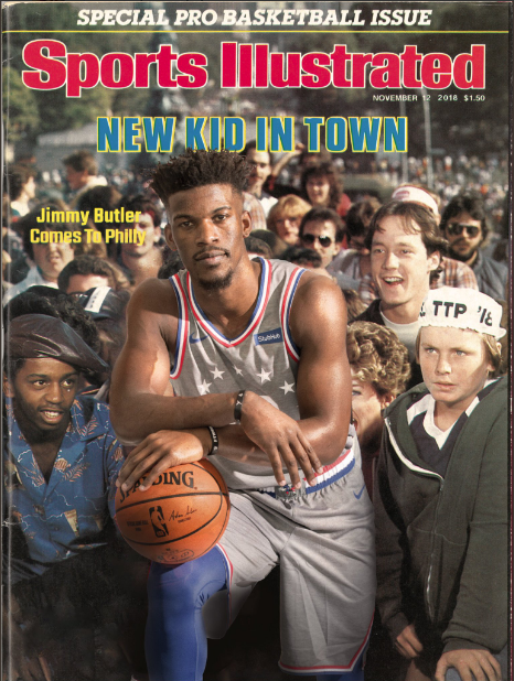 Sixers Recreate Iconic Moses Malone SI Cover with Jimmy Butler