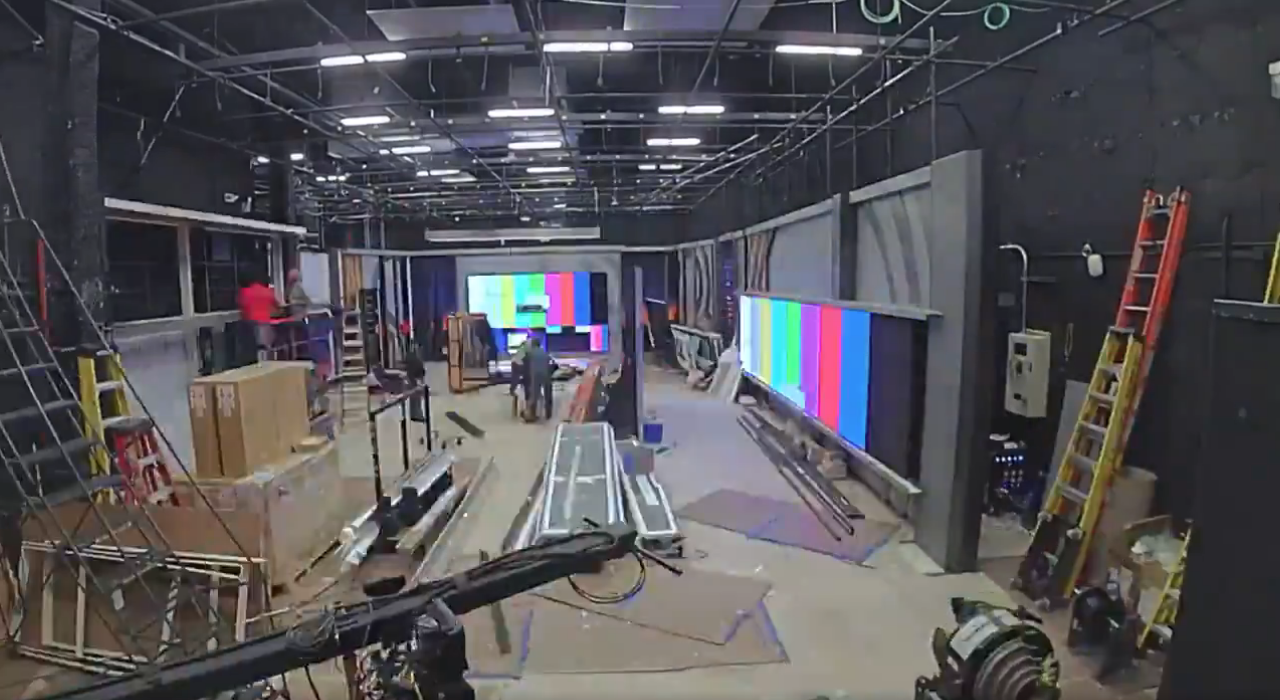 NBCSN Philadelphia Set Construction